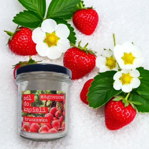 Magnezowa sól do kąpieli. Truskawka 250g