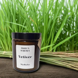 Świeca sojowa. Vetiver