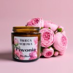 Świeca sojowa. Piwonia